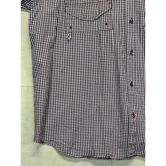 Columbia PFG Texas A&M Aggies Shirt Men's XL Maroon Plaid Super Bonehead Fishing - Picture 16 of 16